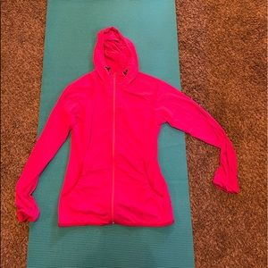 Size M pink athletic zip up